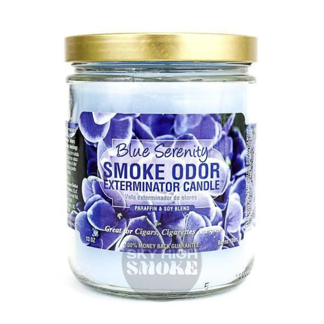 Smoke Odor Exterminator 13 Oz Jar Candle Blue Serenity Control