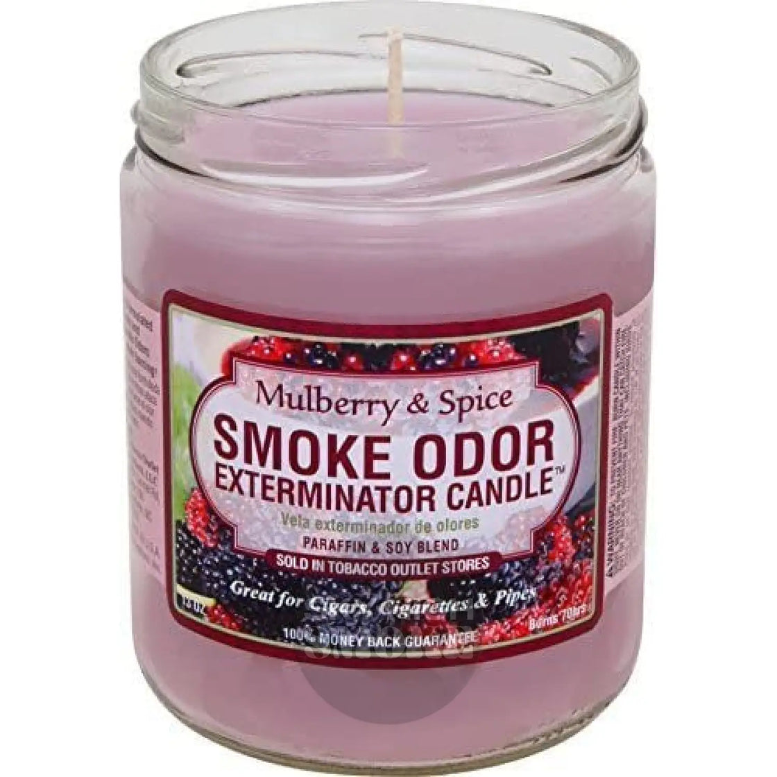 Smoke Odor Exterminator 13 Oz Jar Candle Mulberry And Spice 13Oz By Smokers Control