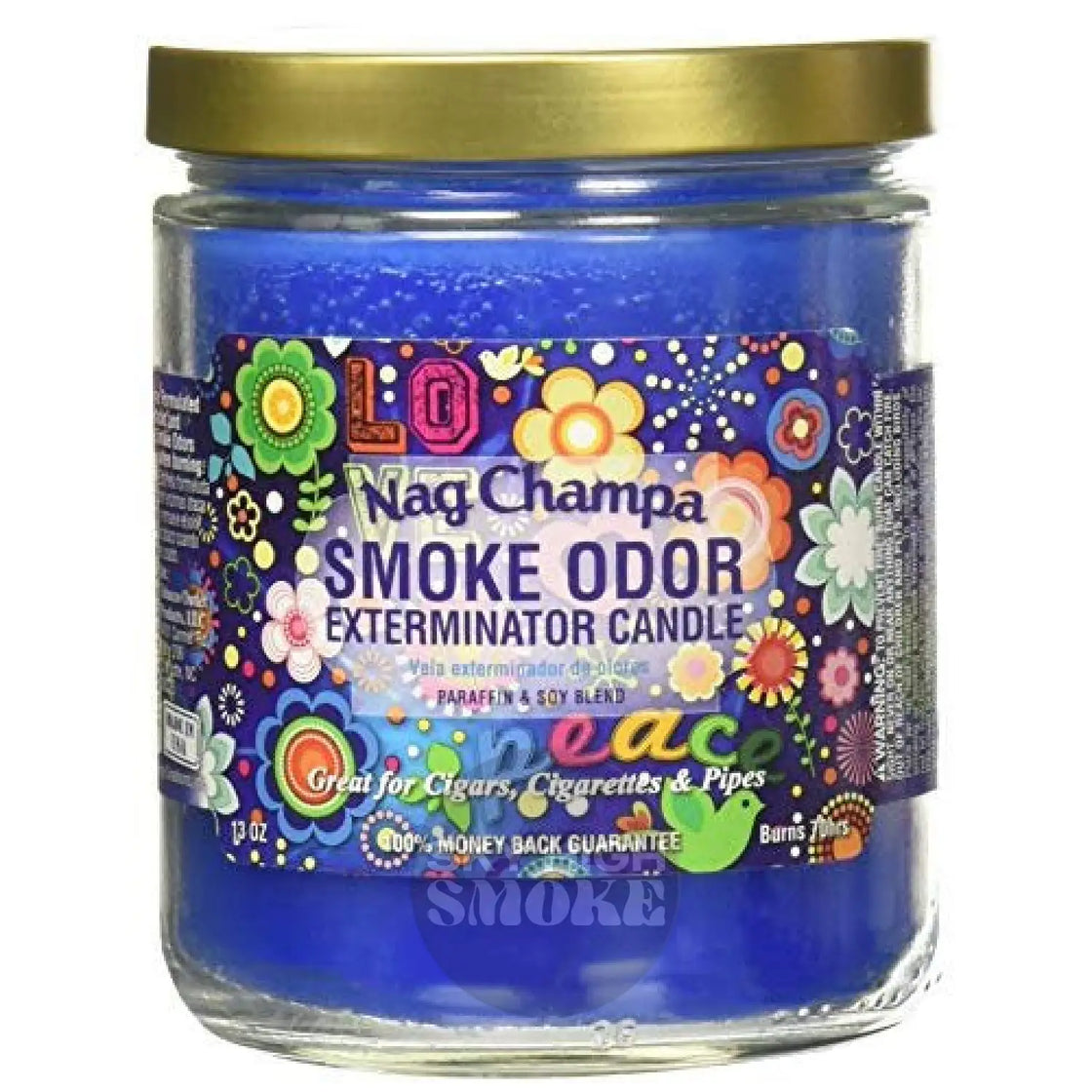 Smoke Odor Exterminator 13 Oz Jar Candle Nag Champa Control