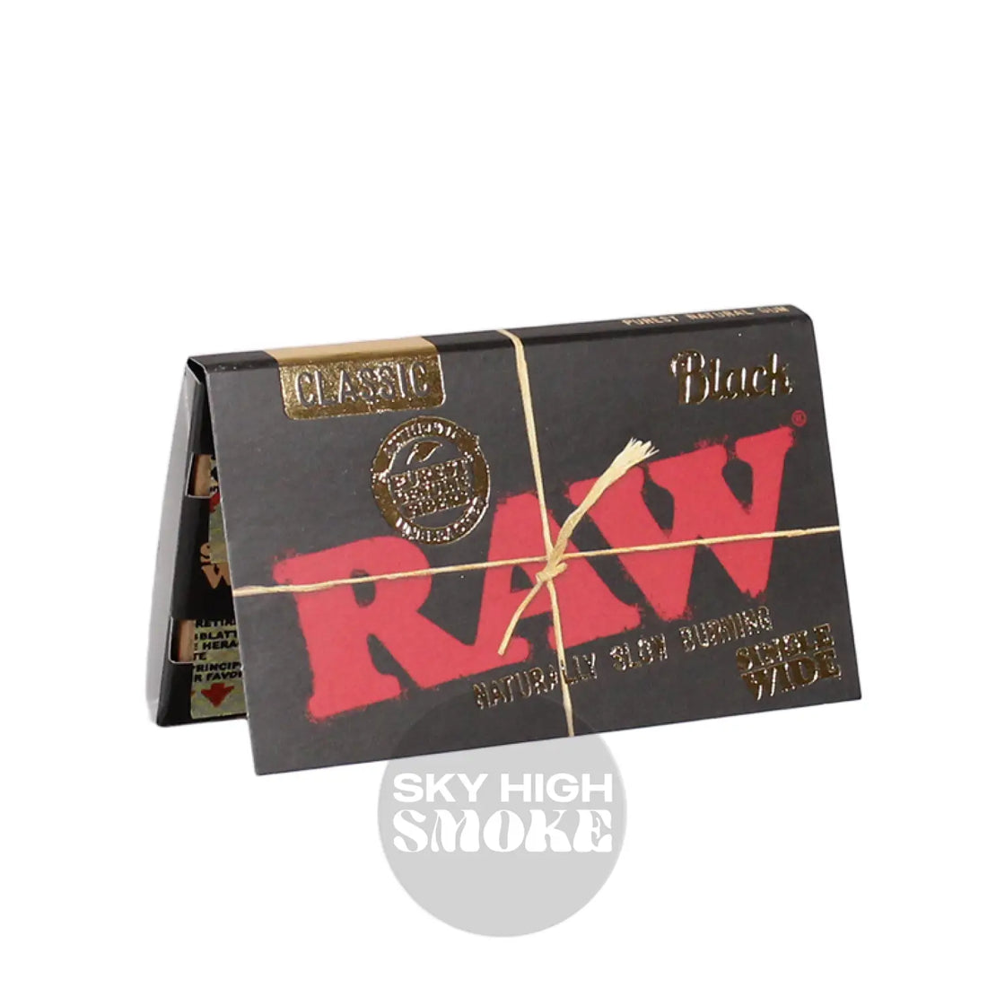 Raw Black Single Wide 1/14Th Rolling Papers