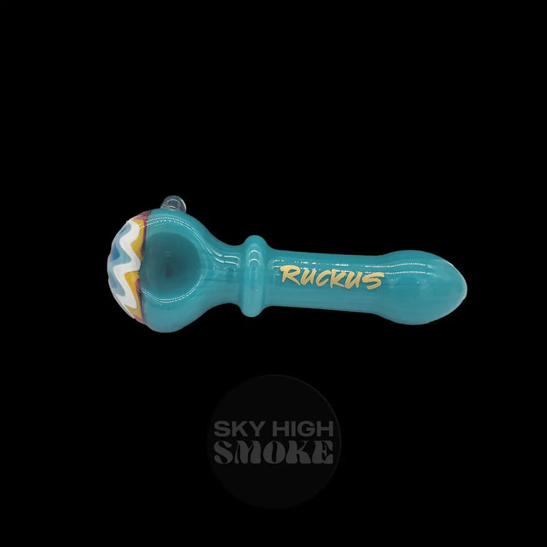 5’’ Worked Hand Pipe - Teal Bongs & Water Pipes