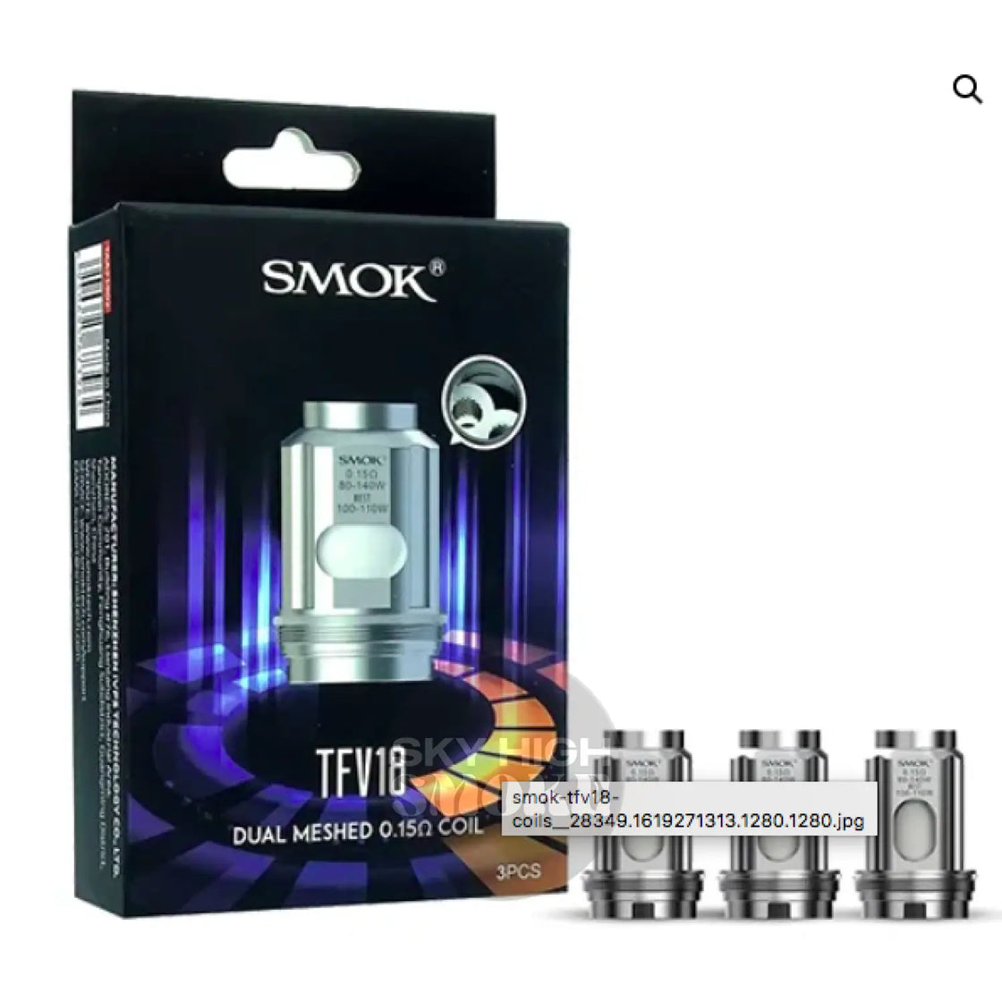 Smok Tfv 18 0.15 Dual Meshed Coil Replacement Pods & Coils