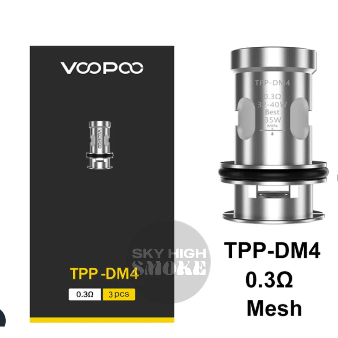 Voopoo Tpp - Dm1 0.3 Replacement Pods & Coils