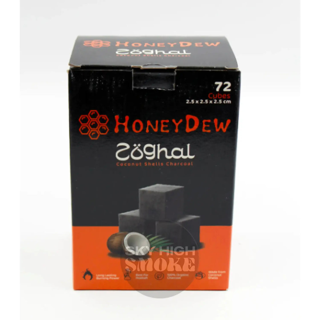 Honey Dew Coconut Charcoal - 72 Cubes Hookah