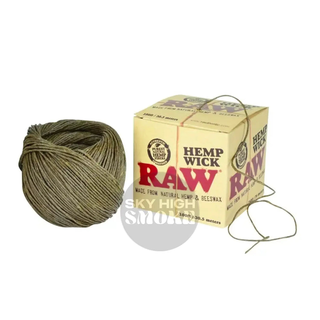 Raw Hemp Wick - 100Ft