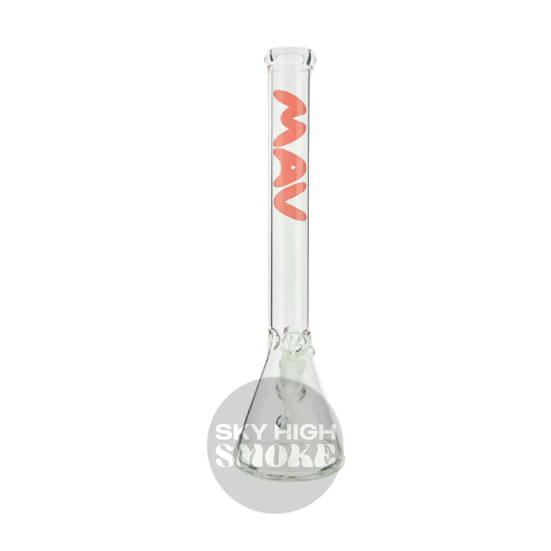 Mav Glass Beaker Red Bongs & Water Pipes