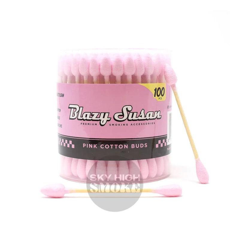 Blazy Susan Pink Cotton Buds - 100 Count Cleaner