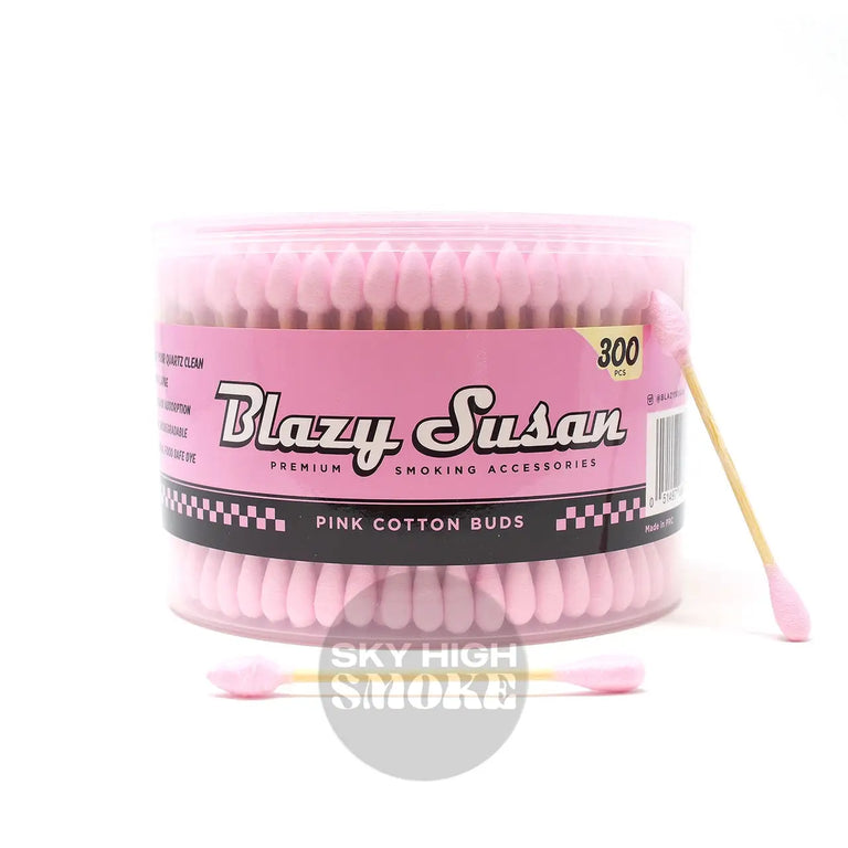 Blazy Susan Pink Cotton Buds - 300 Count Cleaner