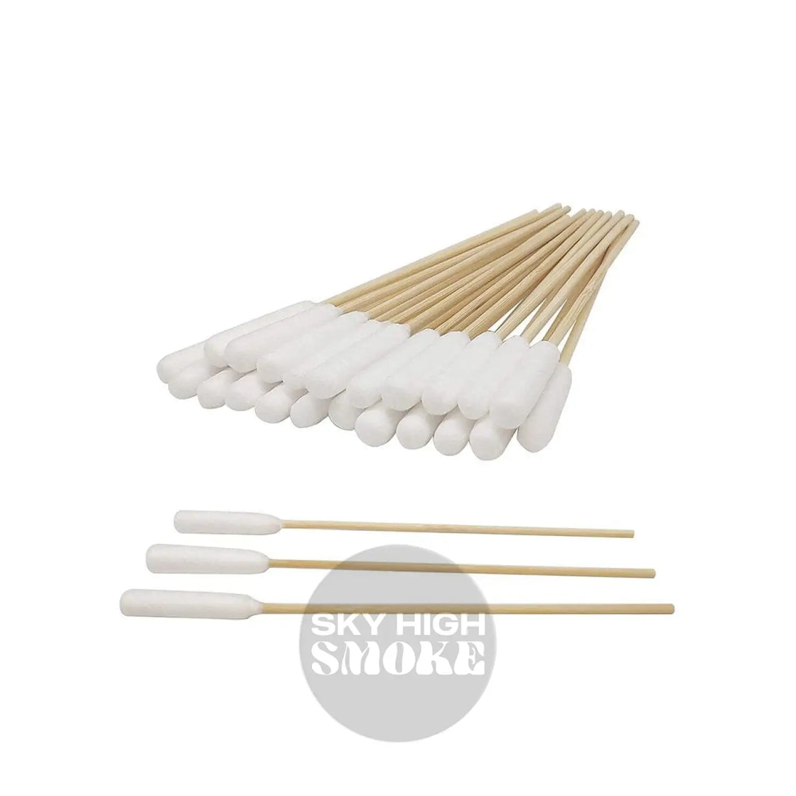 Zephyr Studios - 6-Inch Long One-Sided Extended Jumbo Cotton Swab (25 Pack) General