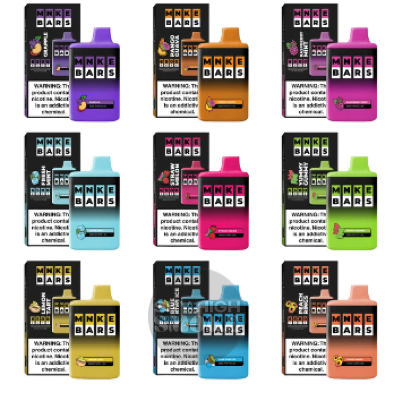 Mnke Bars 6500 Puff Disposable Vapes