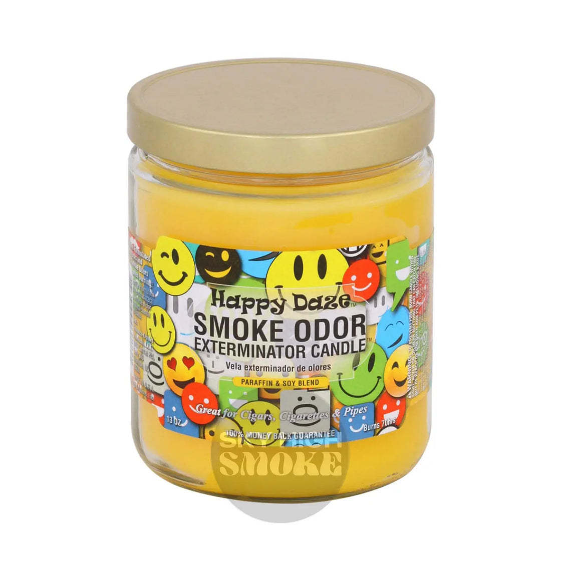 Smoke Odor Exterminator 13 Oz Jar Candle Happy Daze Control