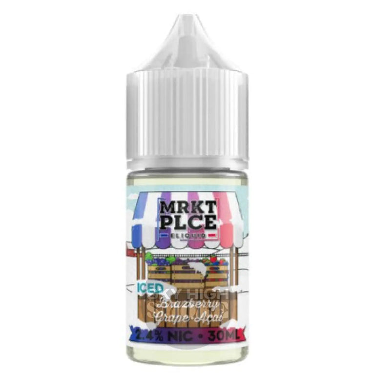 Mrktplce Eliquids Salt - Iced Brazberry Grape Acai E - Liquid