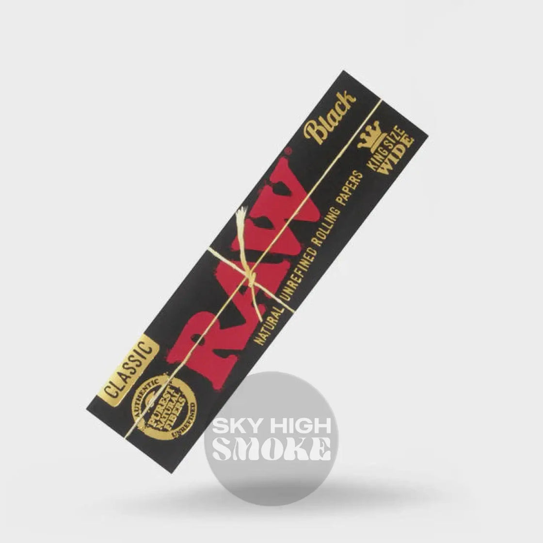 Raw Black Single Wide King Size Rolling Papers