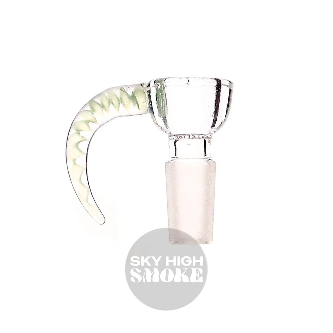 Zephyr Studios - Swirled Horn Built In Screen Slide / Bowl (14Mm) Peice